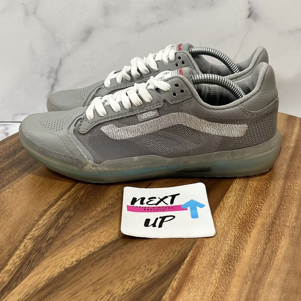Womens 7.5-Vans Evdnt Ultimate Waffle Gray Drizzle Skate Low Casual Sneakers